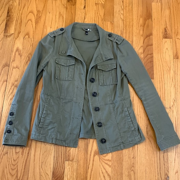 Divided Jackets & Blazers - Divided army green cotton jacket size 12